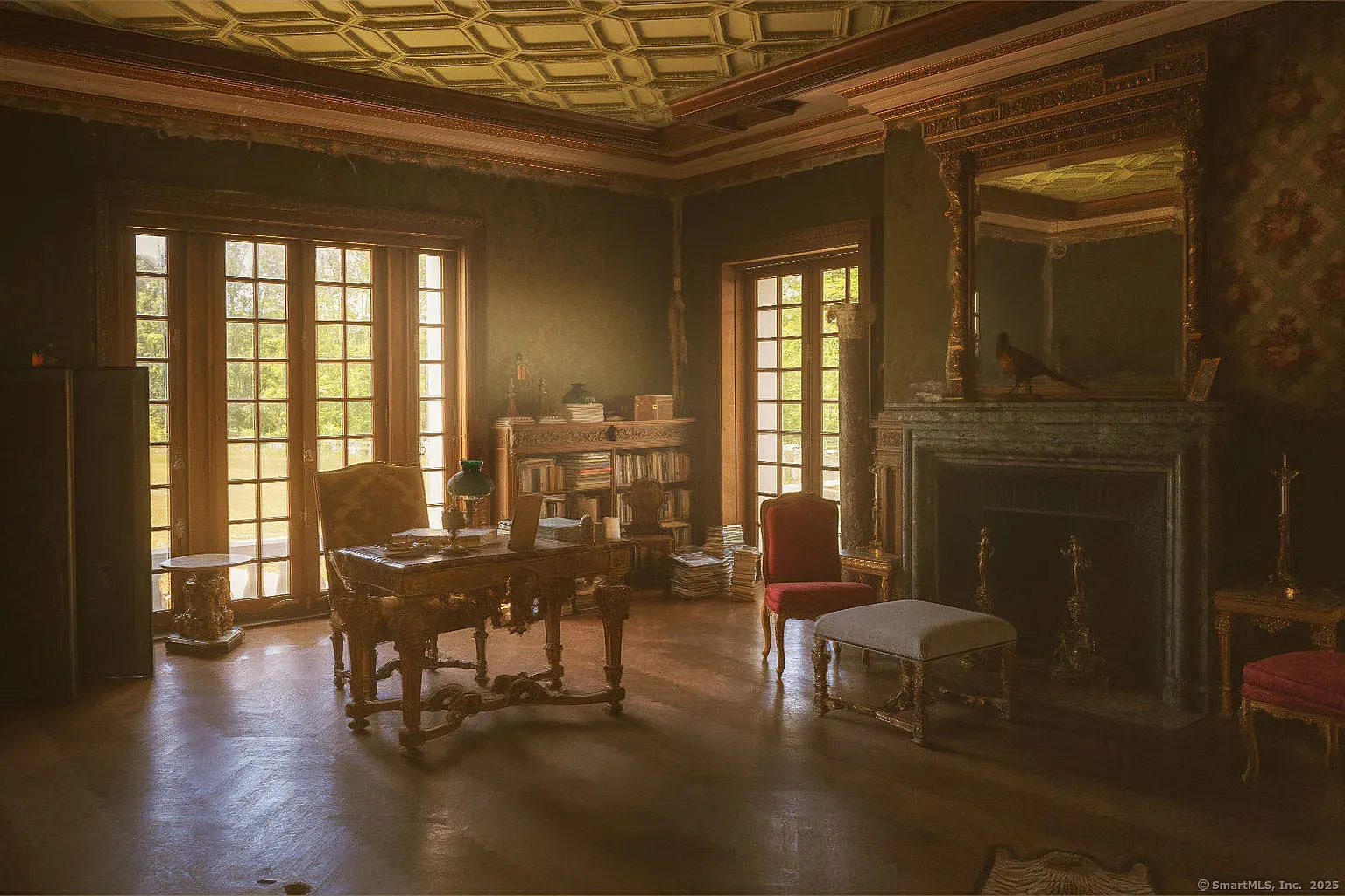 And then the ceiling goes coffered. I mean, it's gorgeous, maybe extra?