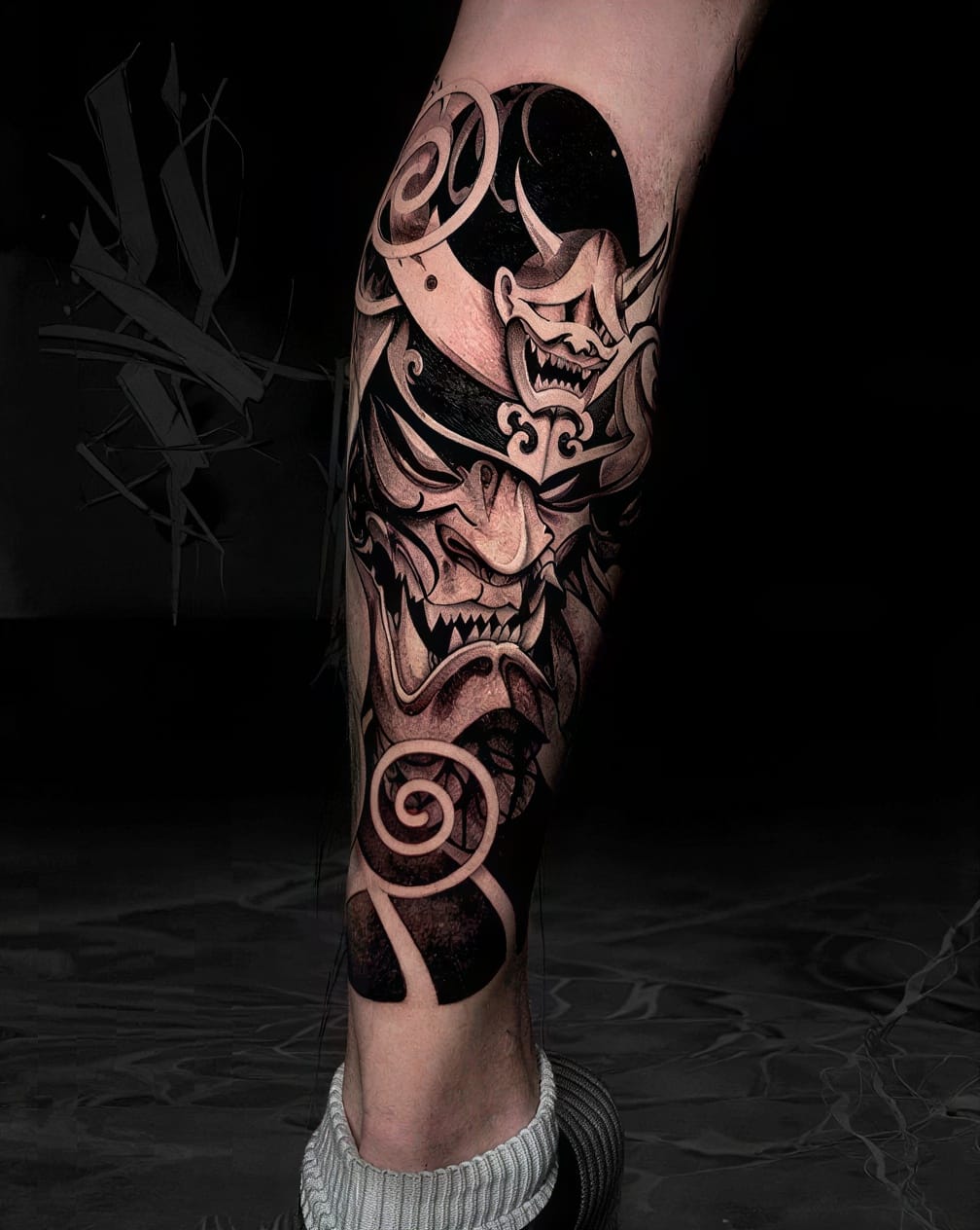 Oni Demon Showing Fierce Energy