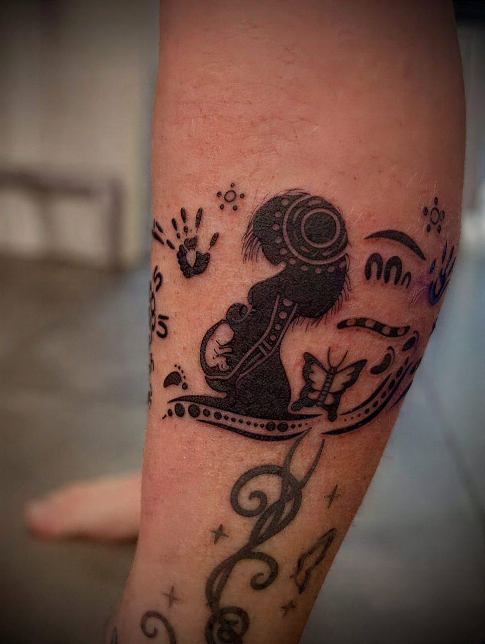 Handprints turned into art