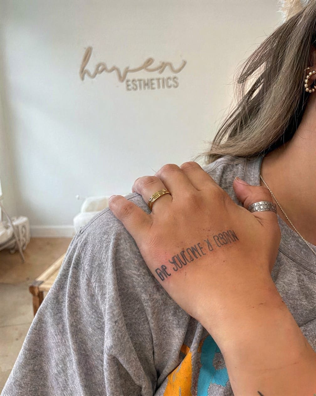 Under wrist hidden word for private motivation