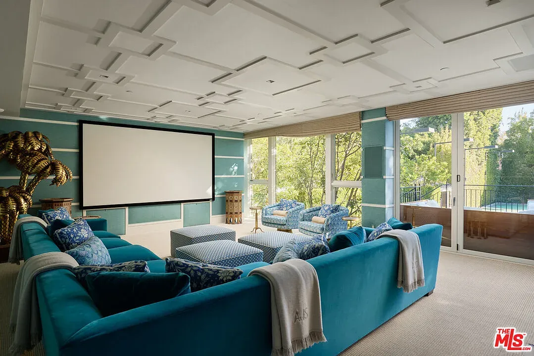 Another turquoise sectional. Consistent theme or just a phase?