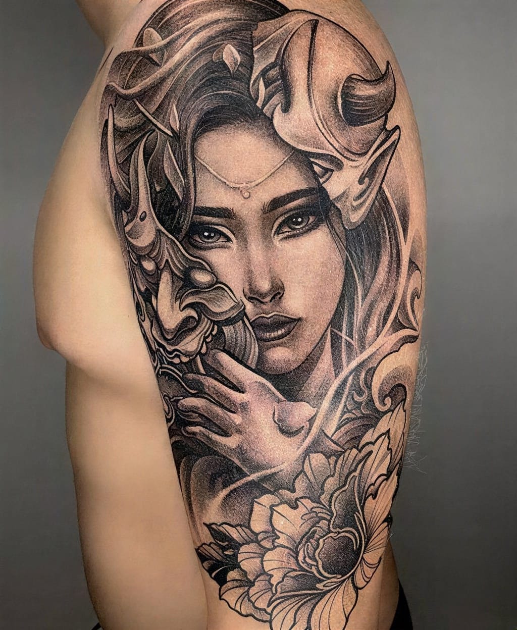 Hannya Mask With Edgy Elegance