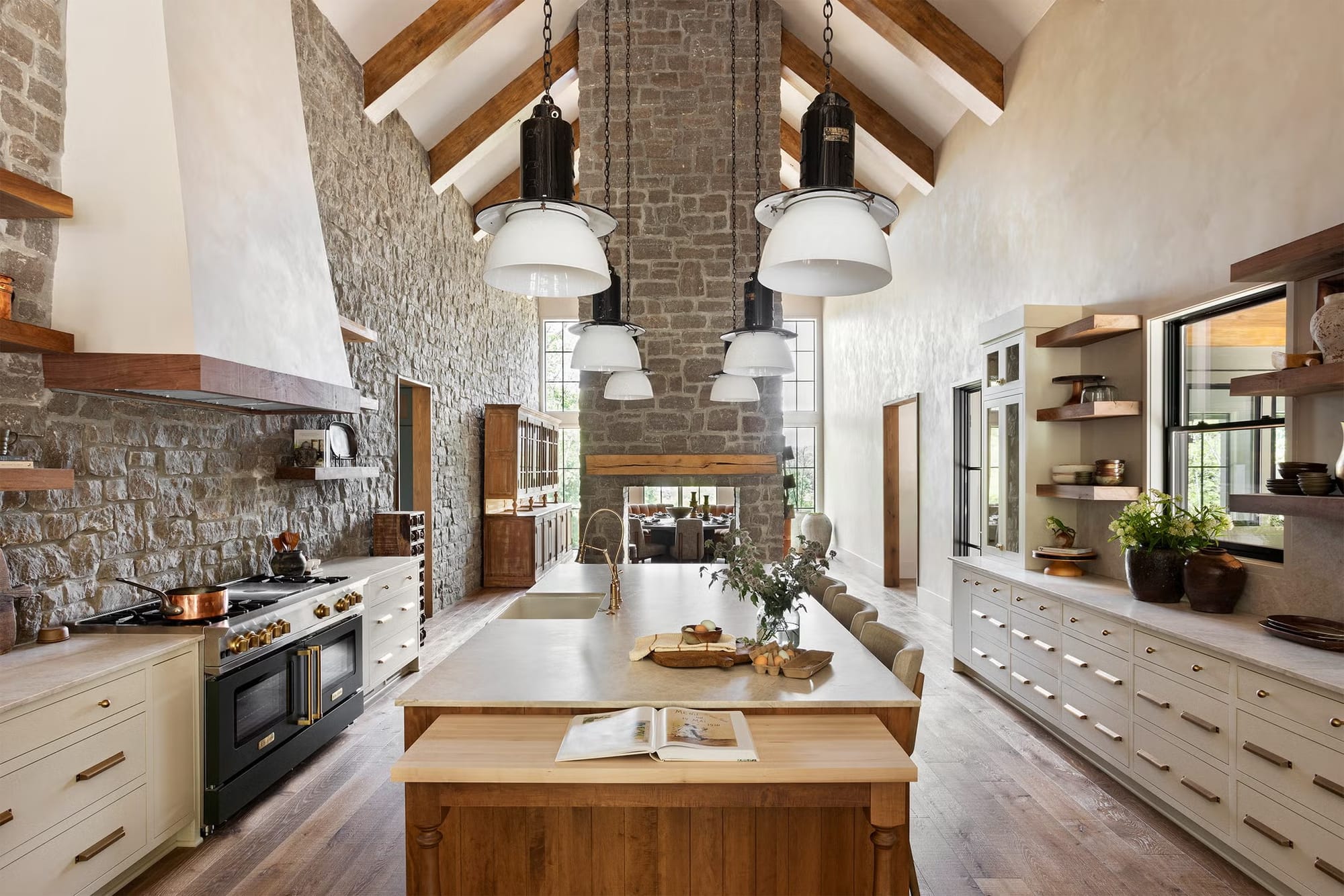 Stone wall in the kitchen? Okay, I’m cooking more than pasta tonight.
