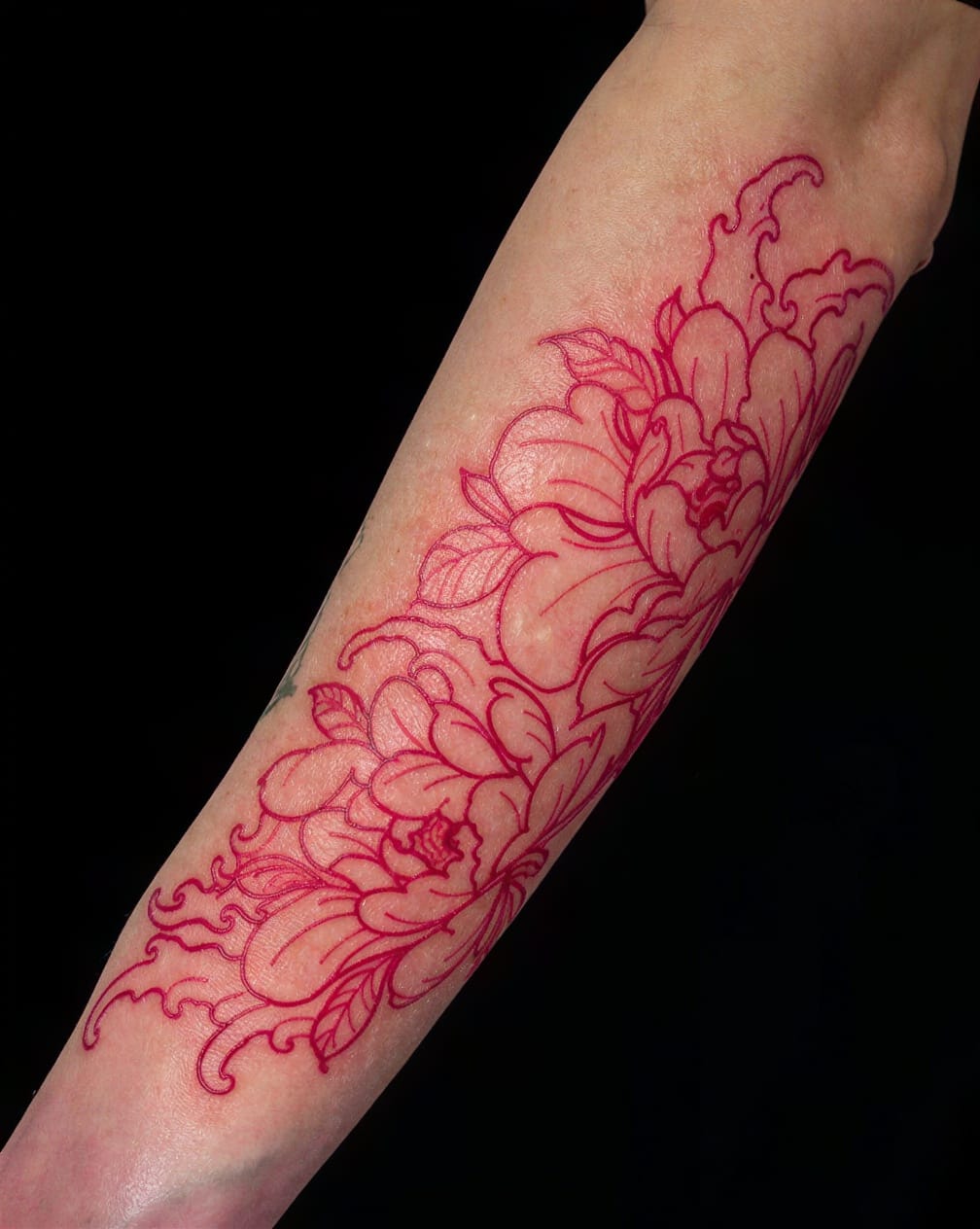 Peony Pop Behind the Ear