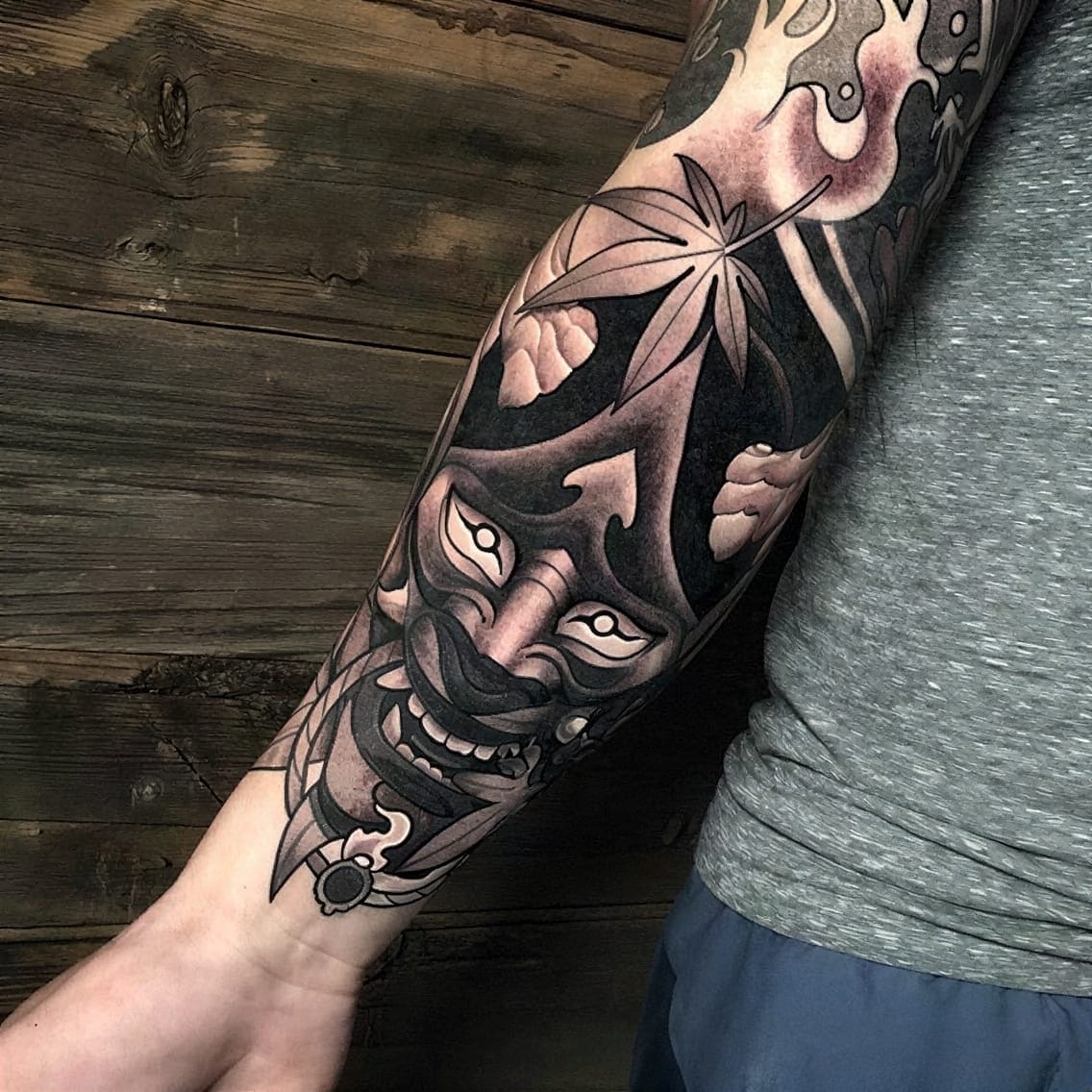 Bold Hannya Mask With Attitude