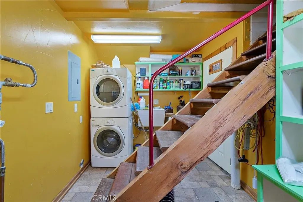 Even the laundry got a glow-up. Sunny walls, practical everything.