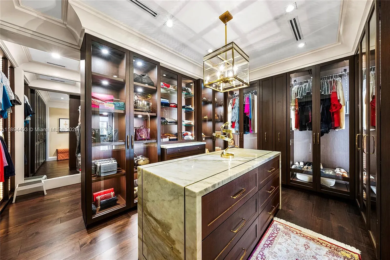 Closet island with marble top. Why is this nicer than my kitchen?