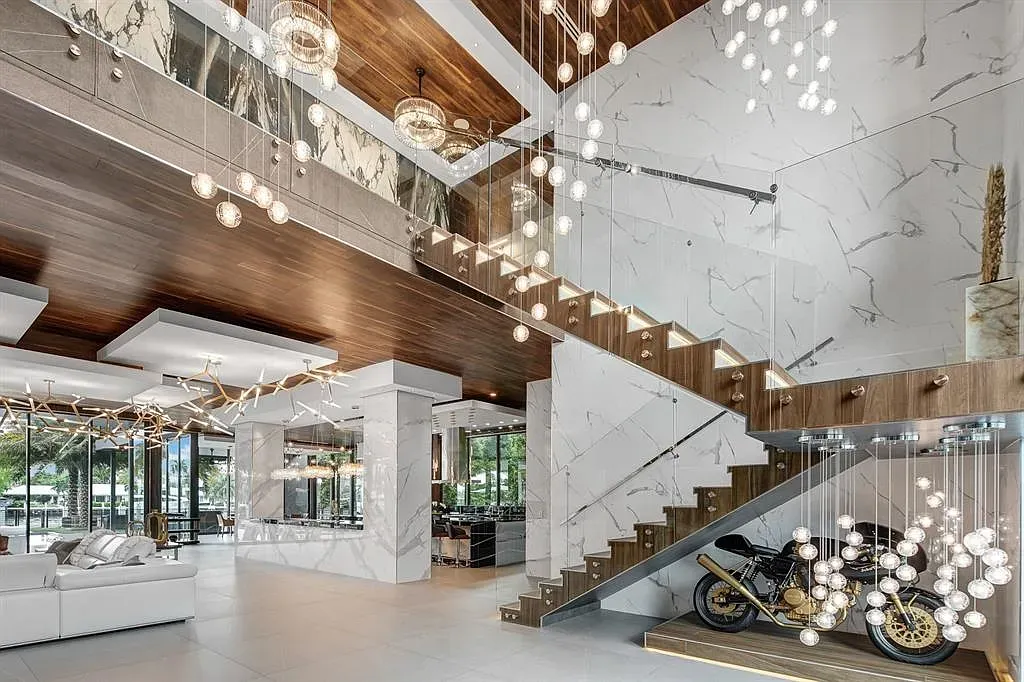 Big open great room. Kitchen, dining, living all just flowing into each other.