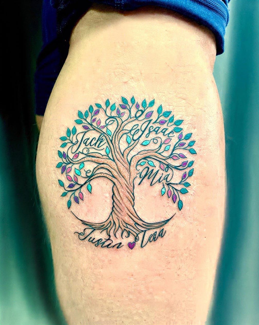 Family tree with tiny roots