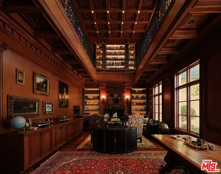 Wall paneling for days. Not sure about the shine, but it’s luxe.