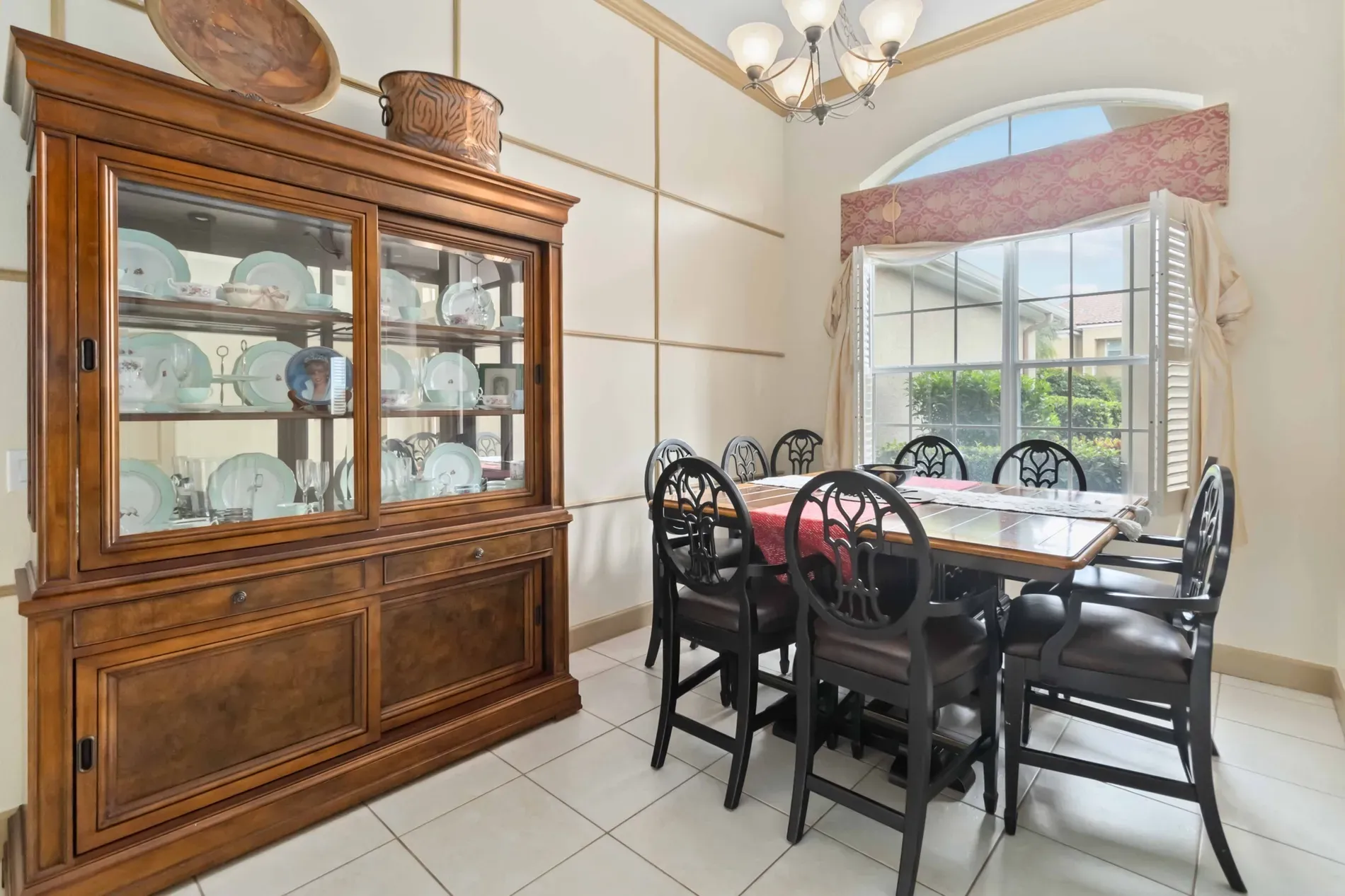 Mahogany china cabinet flex. I mean, cool, maybe a bit formal.