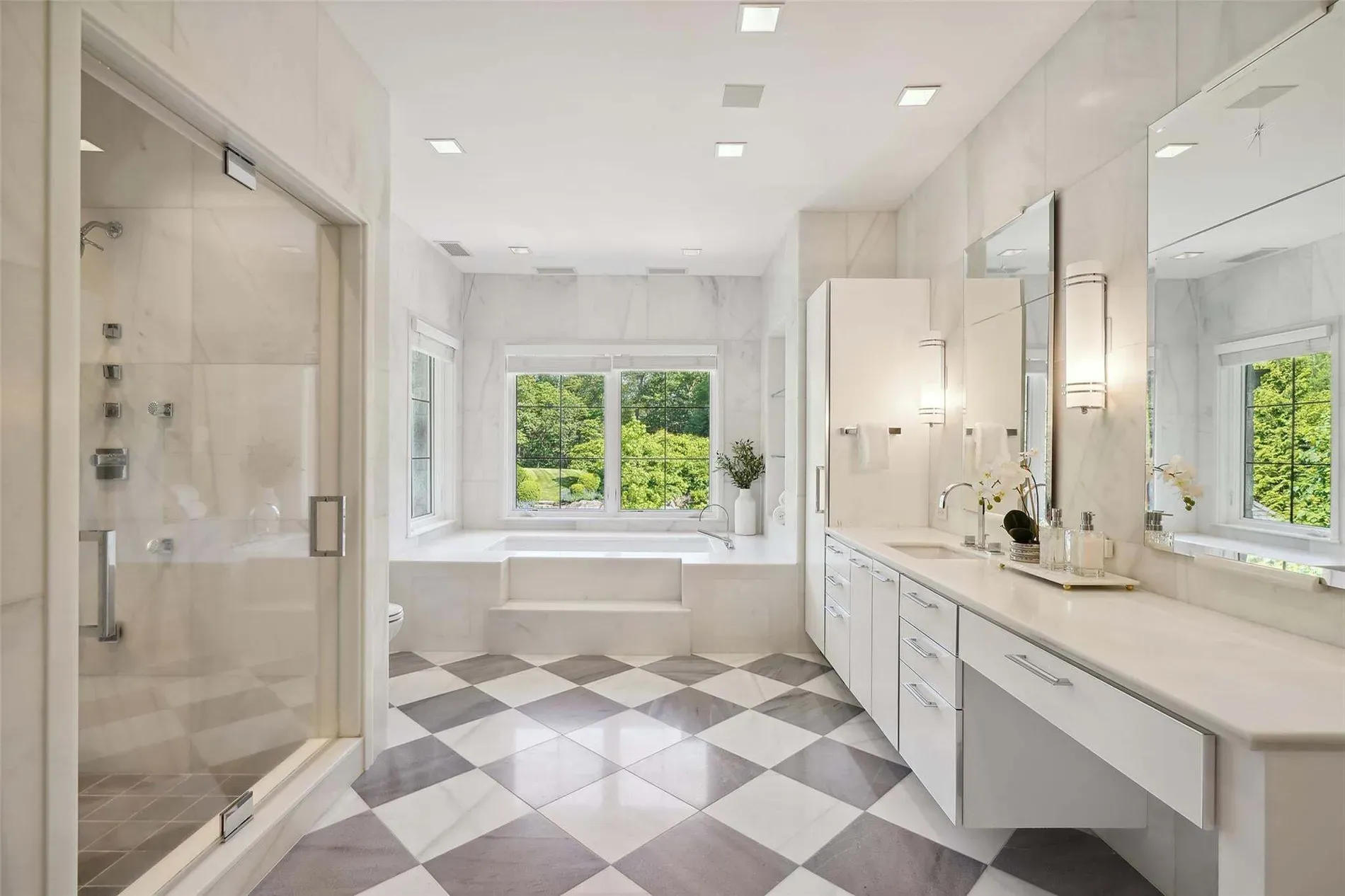 Marble temple moment. Beautiful, but do you slip just looking at it?