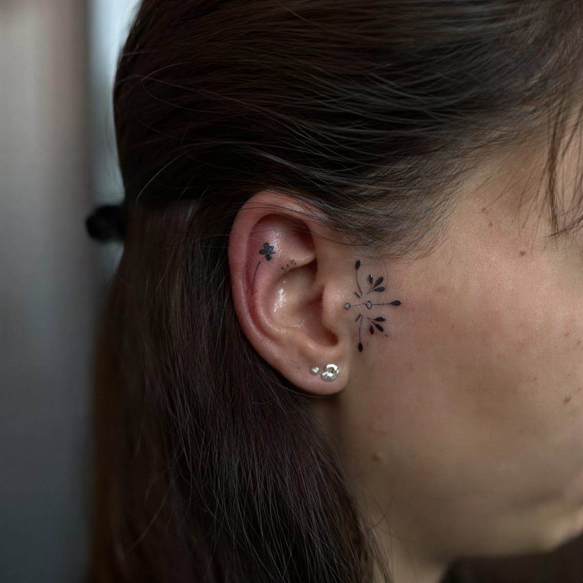 Ear cartilage tiny gem for instant sparkle