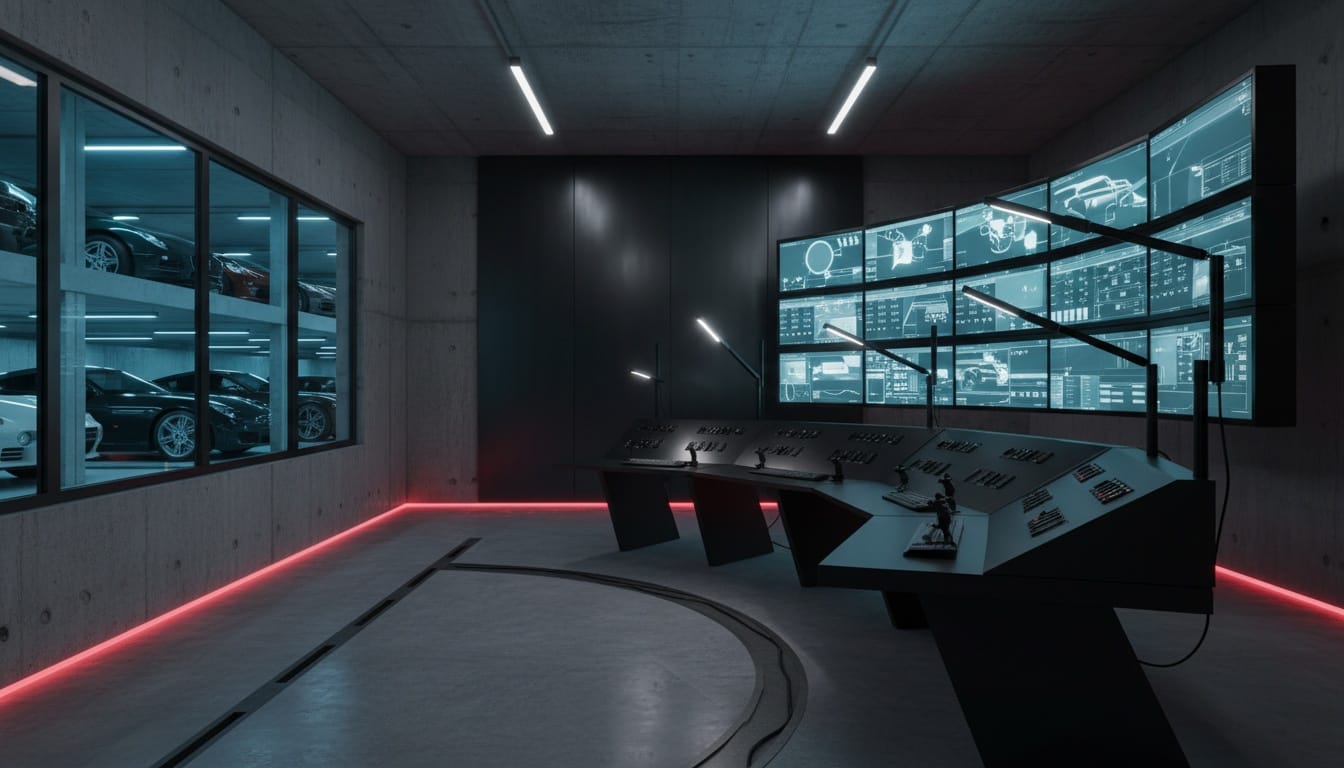 The command center hums quietly