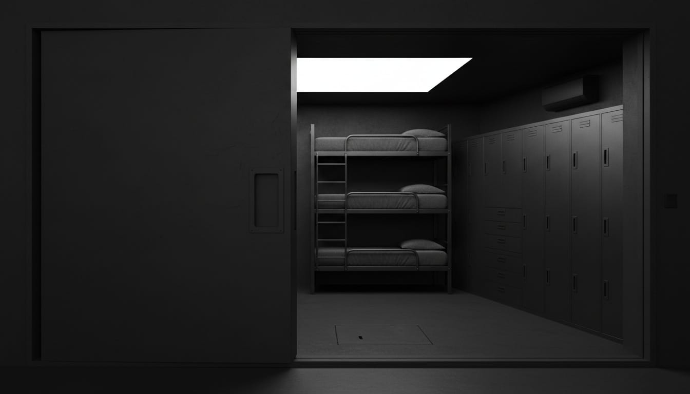 The safe room is brutally simple