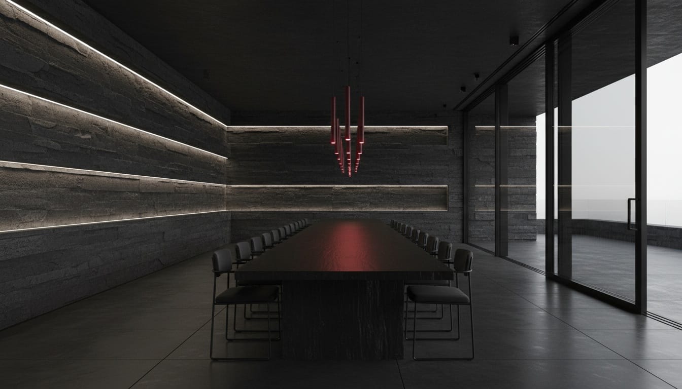 Dining doubles as an art gallery