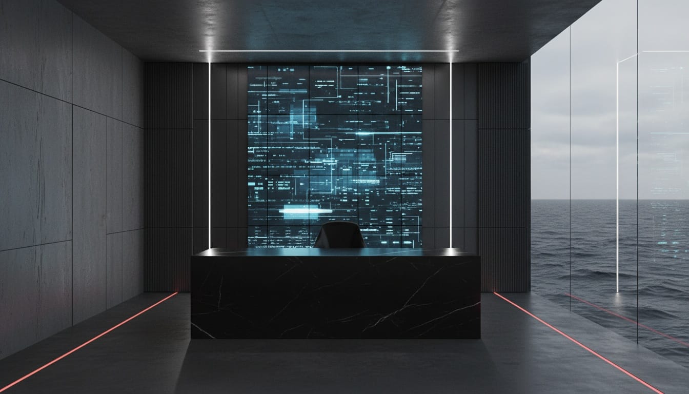 The office feels like a command deck