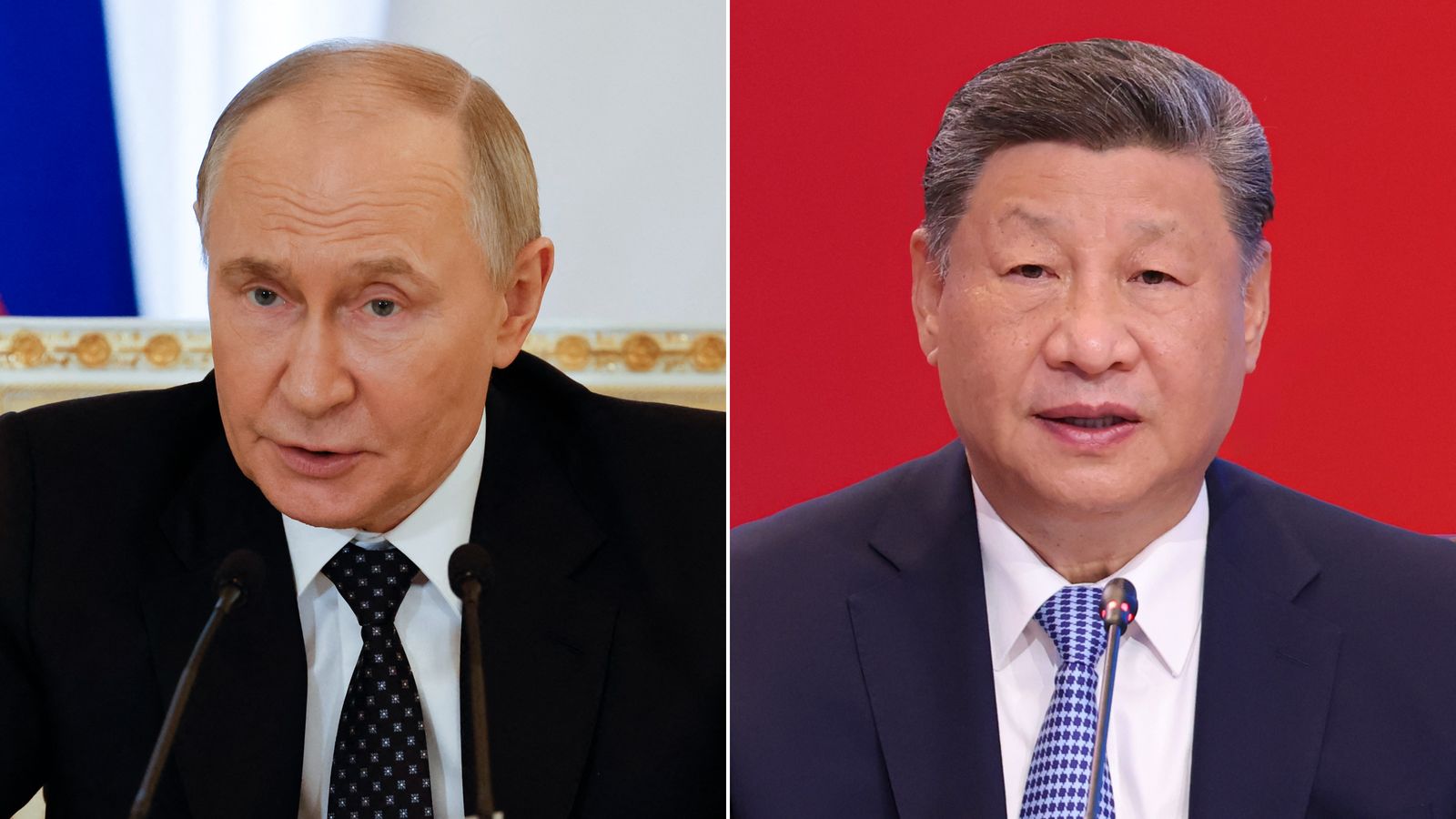 Xi and Putin handshake