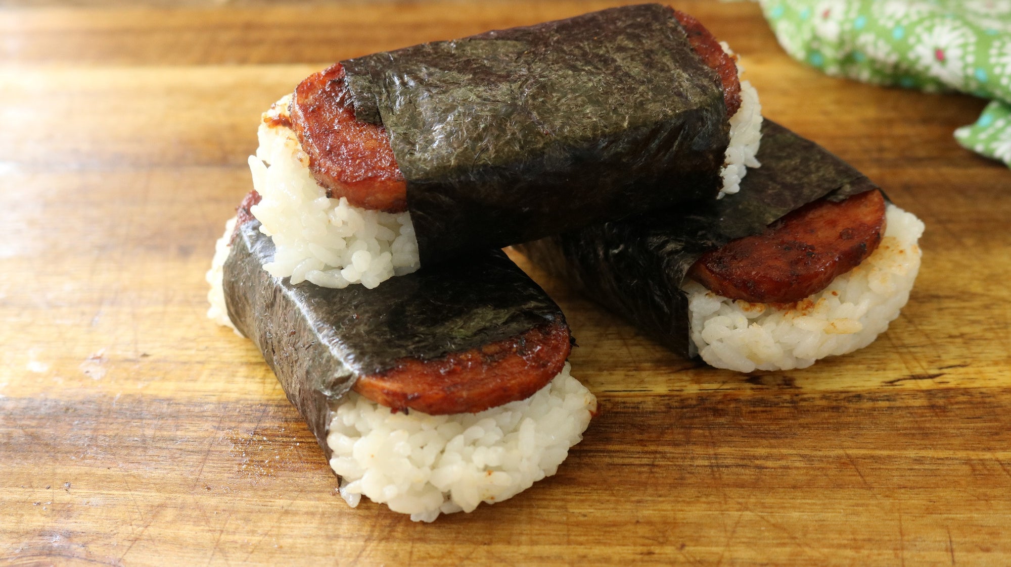 grilled spam musubi