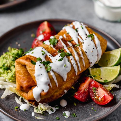 an Arizona chimichanga with appetizing recipe look