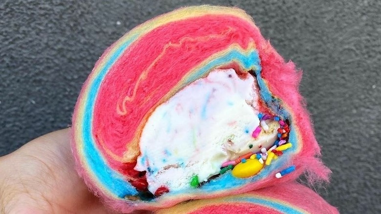 nevada cotton candy burrito treat