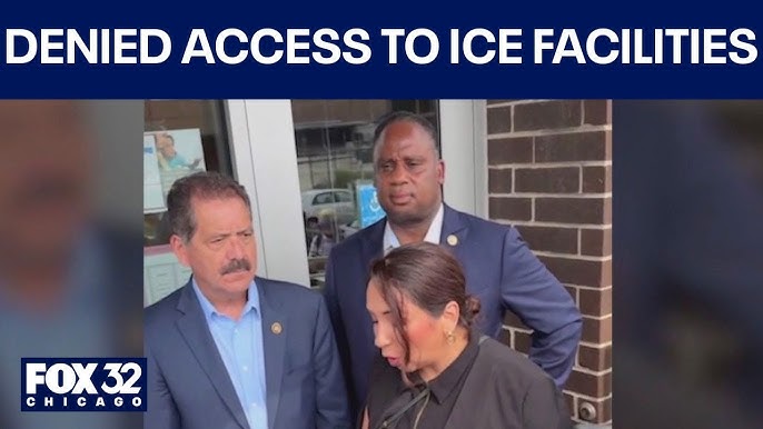 Illinois congressmen denied access to ICE facilities - YouTube
