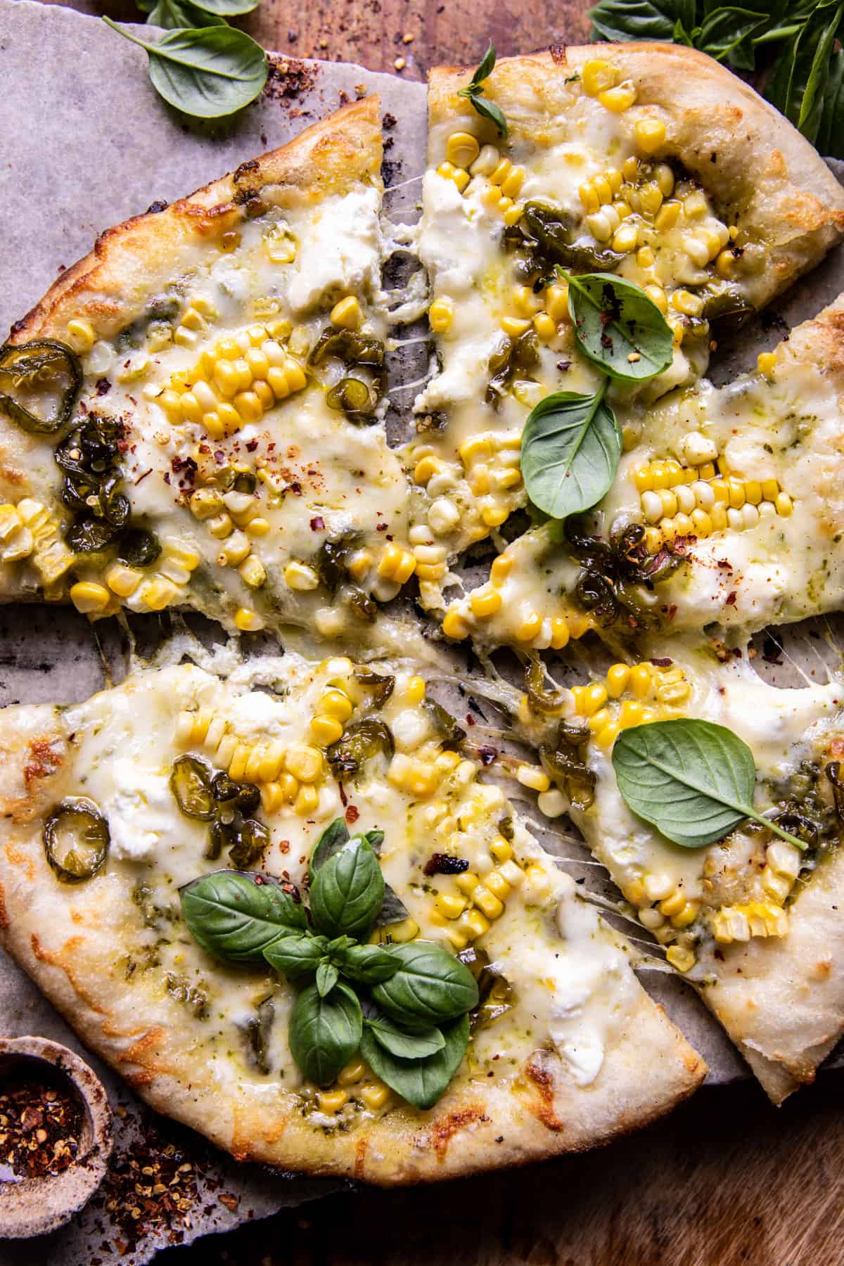 corn pizza topping