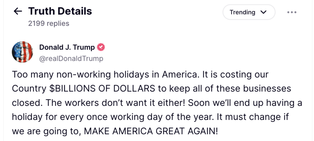 Trump Once Said He Made Juneteenth 'Very Famous' But Now ...