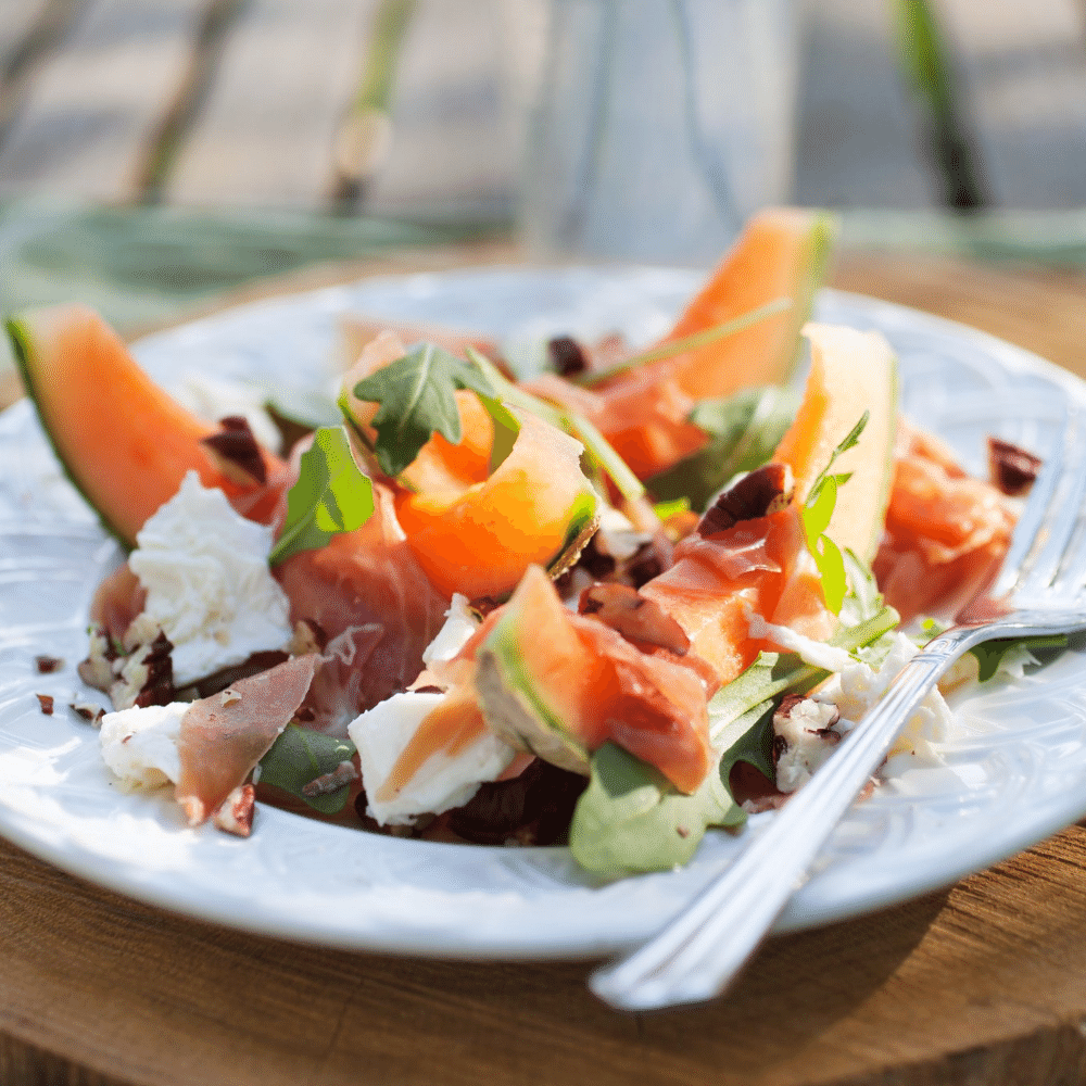 Cantaloupe Salad With Shrimp