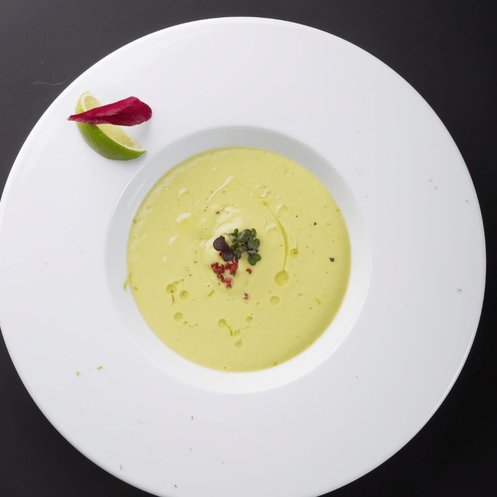 Creamy Avocado Cantaloupe Soup