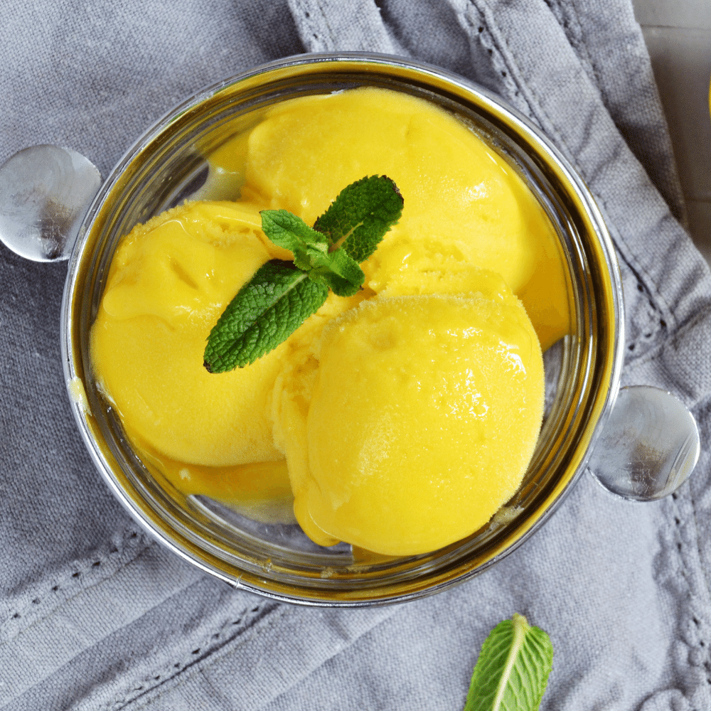 Mango sorbet