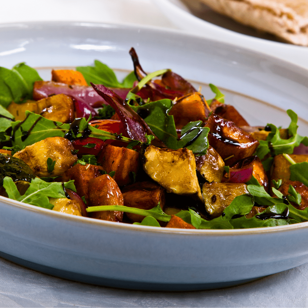 Balsamic-roasted vegetables