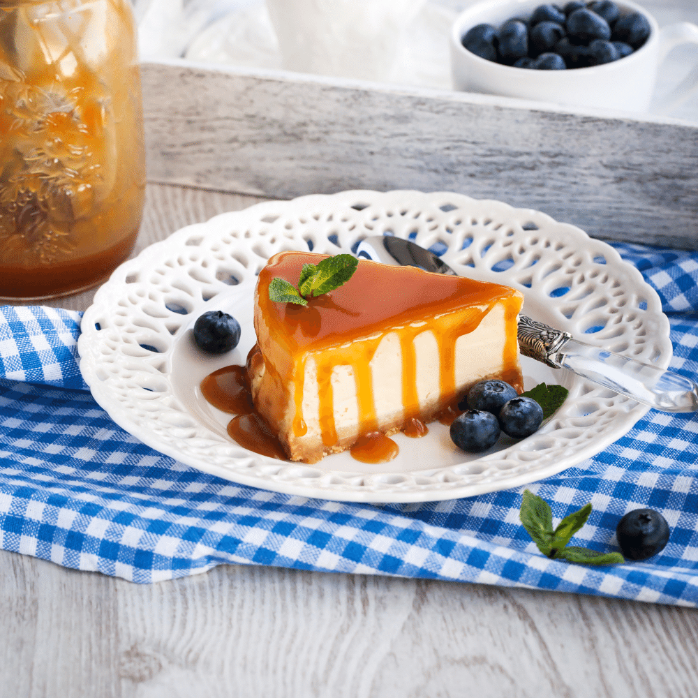 Cheesecake With Caramel Sauce