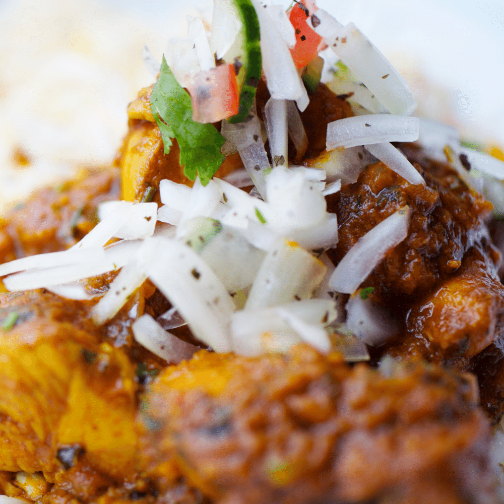 Chicken and tomato spiced curry