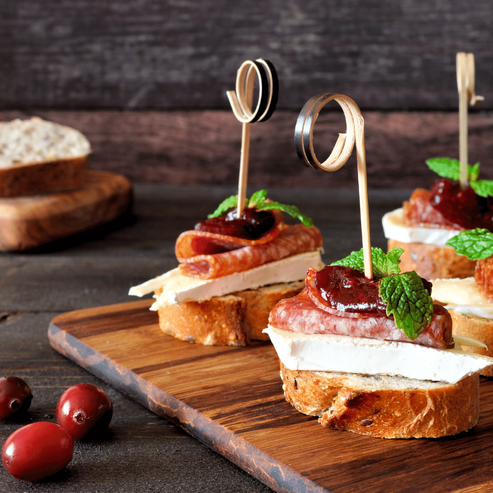 Cranberry Sauce Crostini
