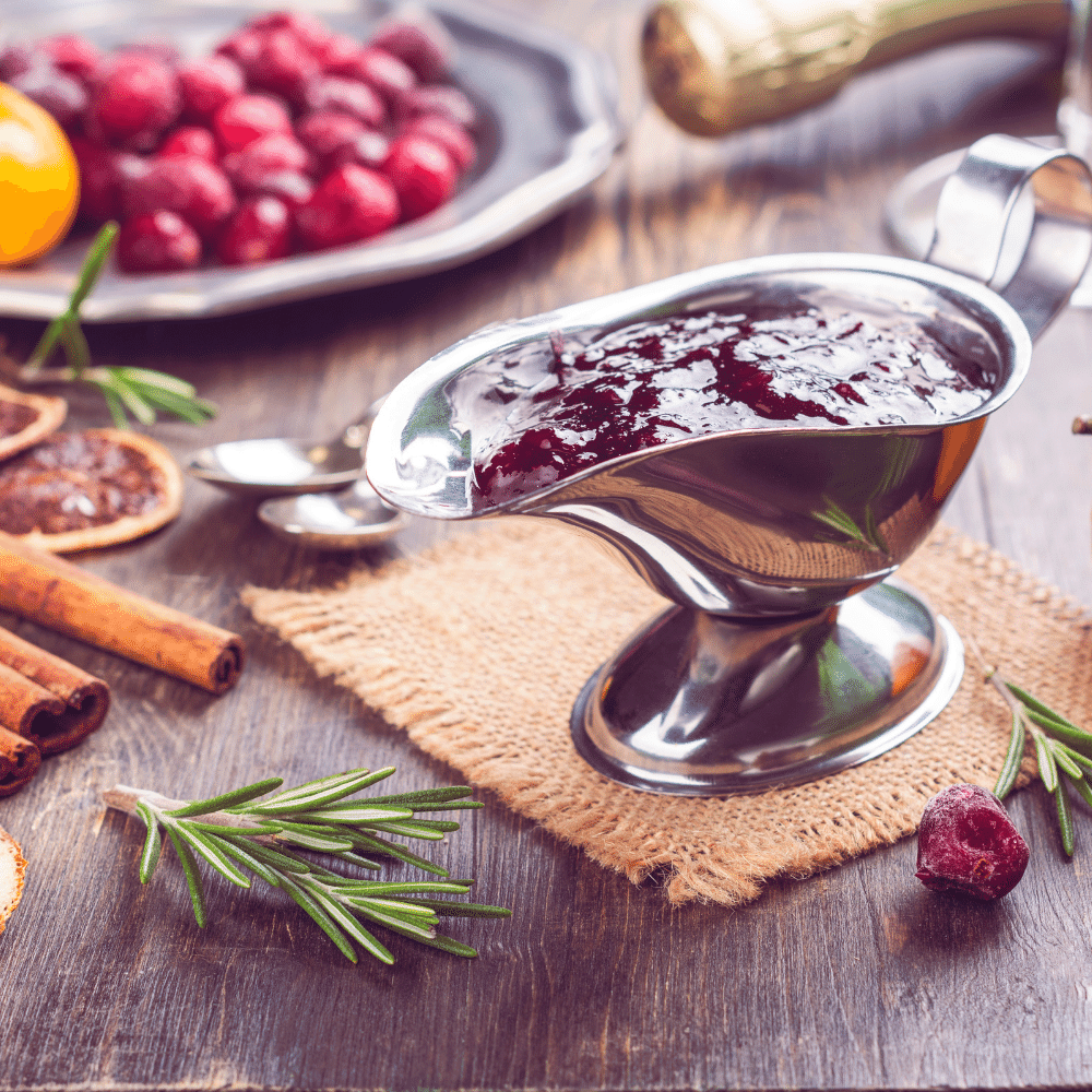 Cranberry Sauce Dessert Topping