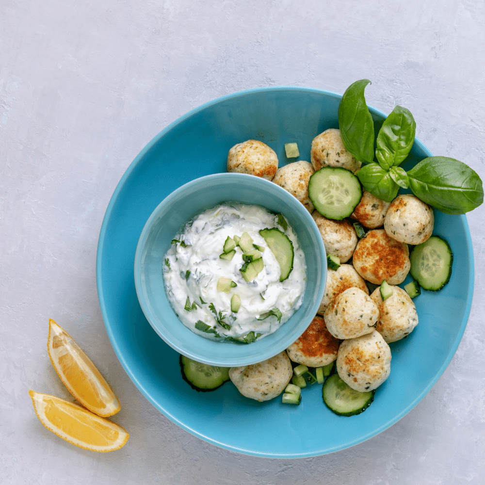 Greek Meatballs with Tzatziki Sauce