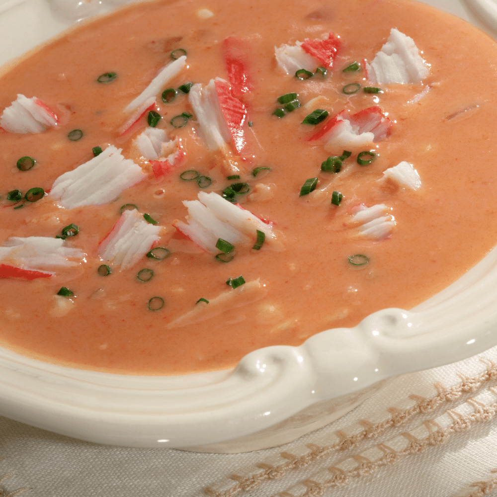 Tomato Bisque with King Crab Meat