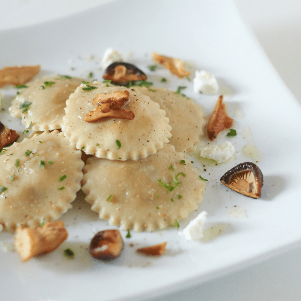 Benefits of Serving Meat with Mushroom Ravioli