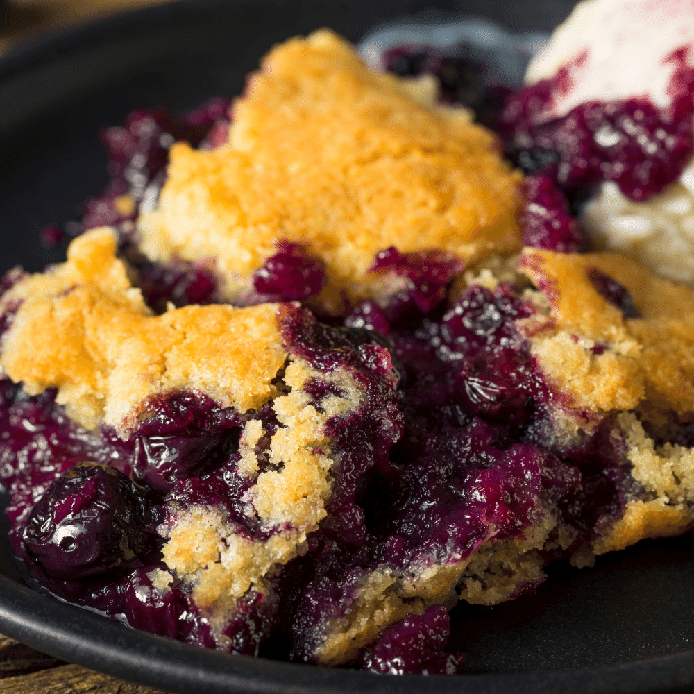 Blueberry cobbler