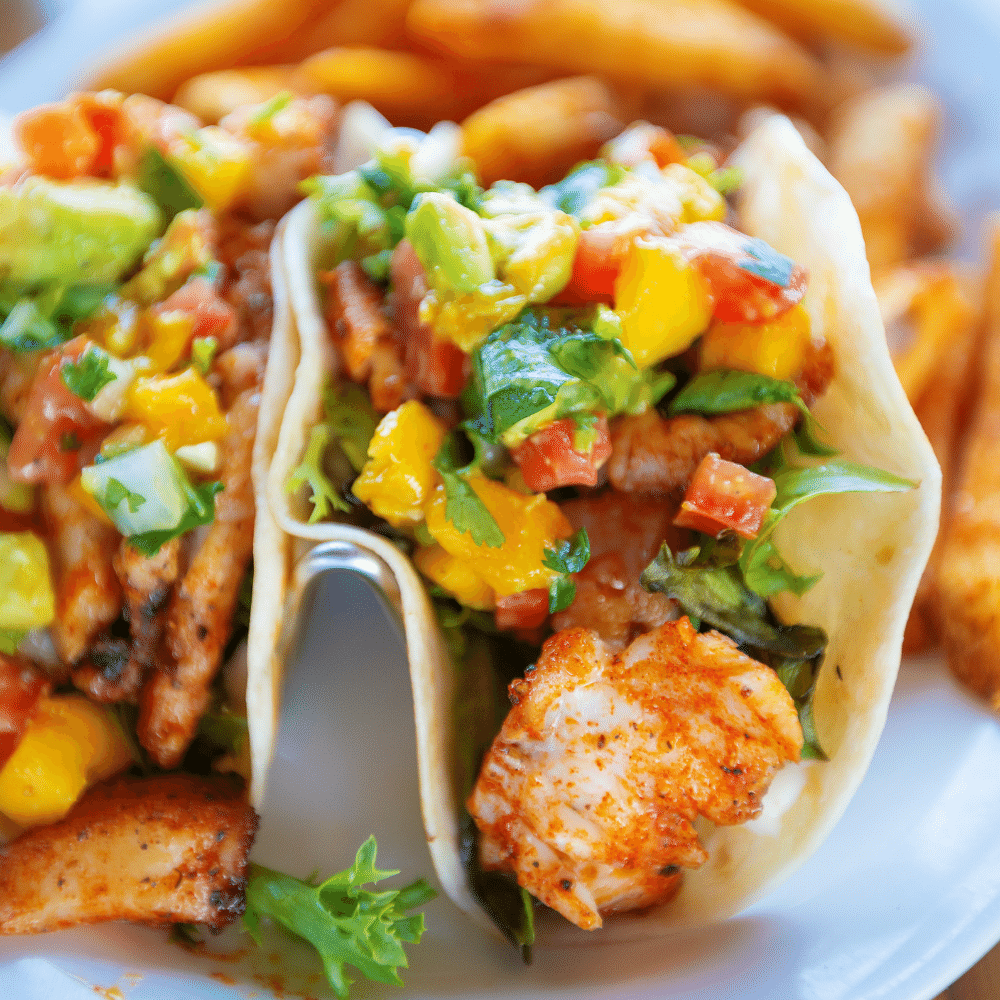 Grilled fish tacos