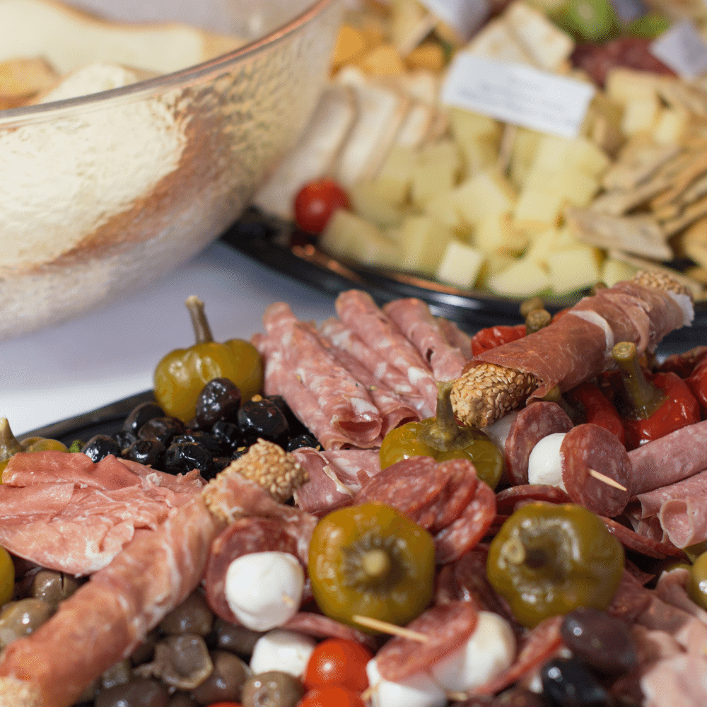 Meat and cheese tray