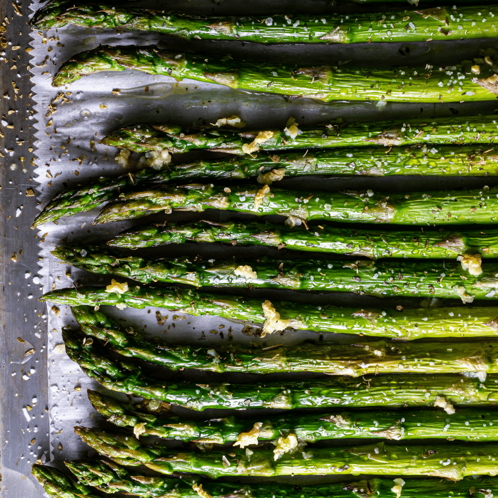 Roasted asparagus spears