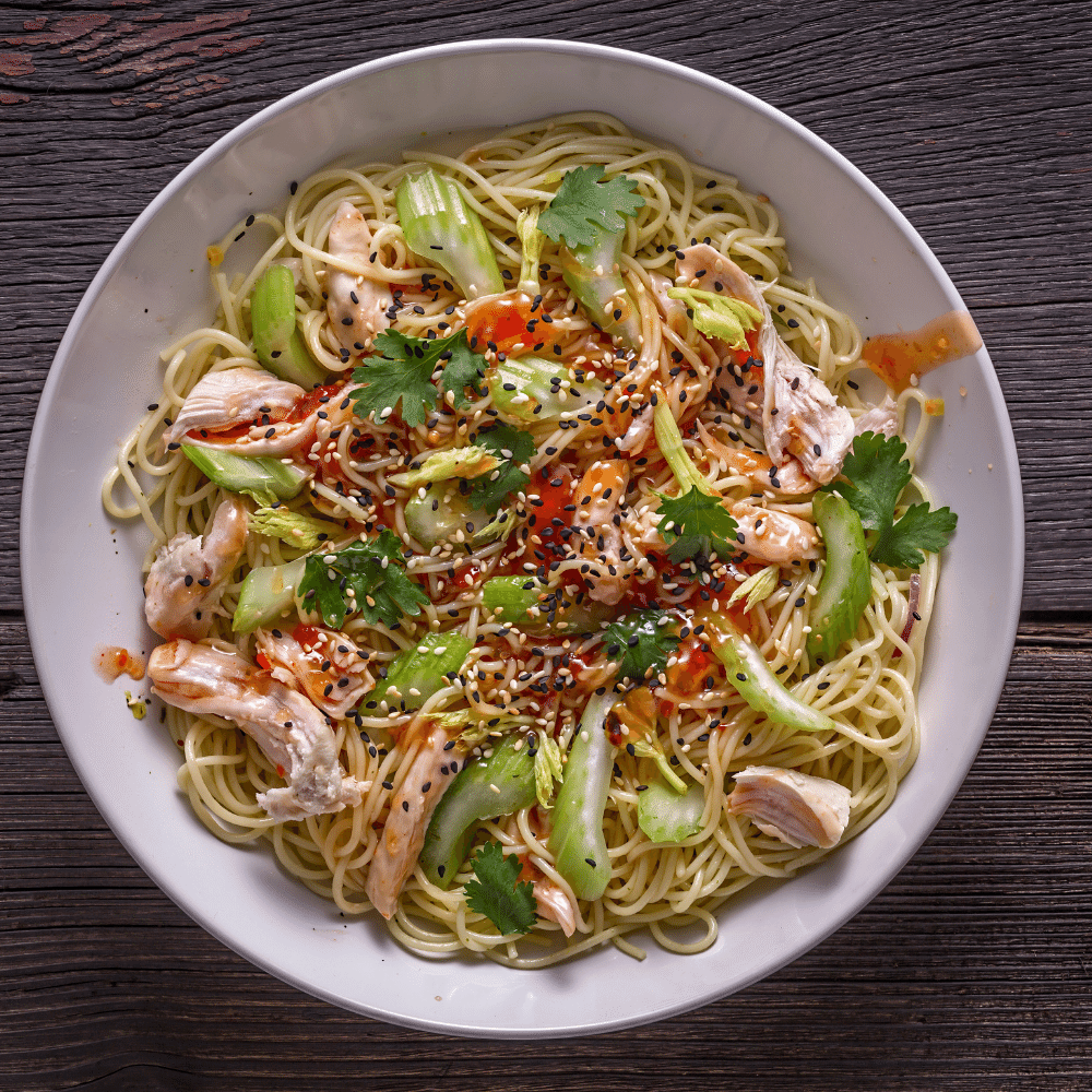 Thai Noodle Salad with Peanut Sauce