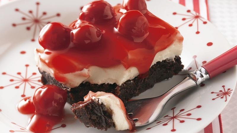 Cherry-Topped Brownies