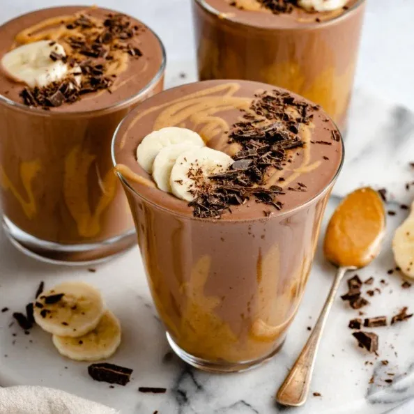 Chocolate Peanut Butter Banana Smoothie