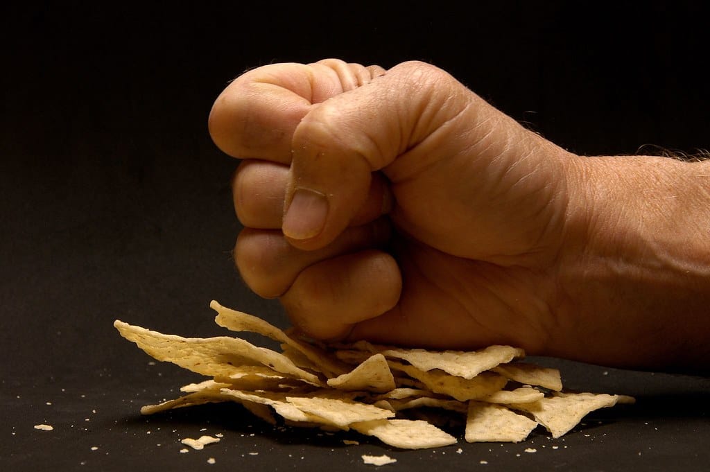 Crushed tortilla chips