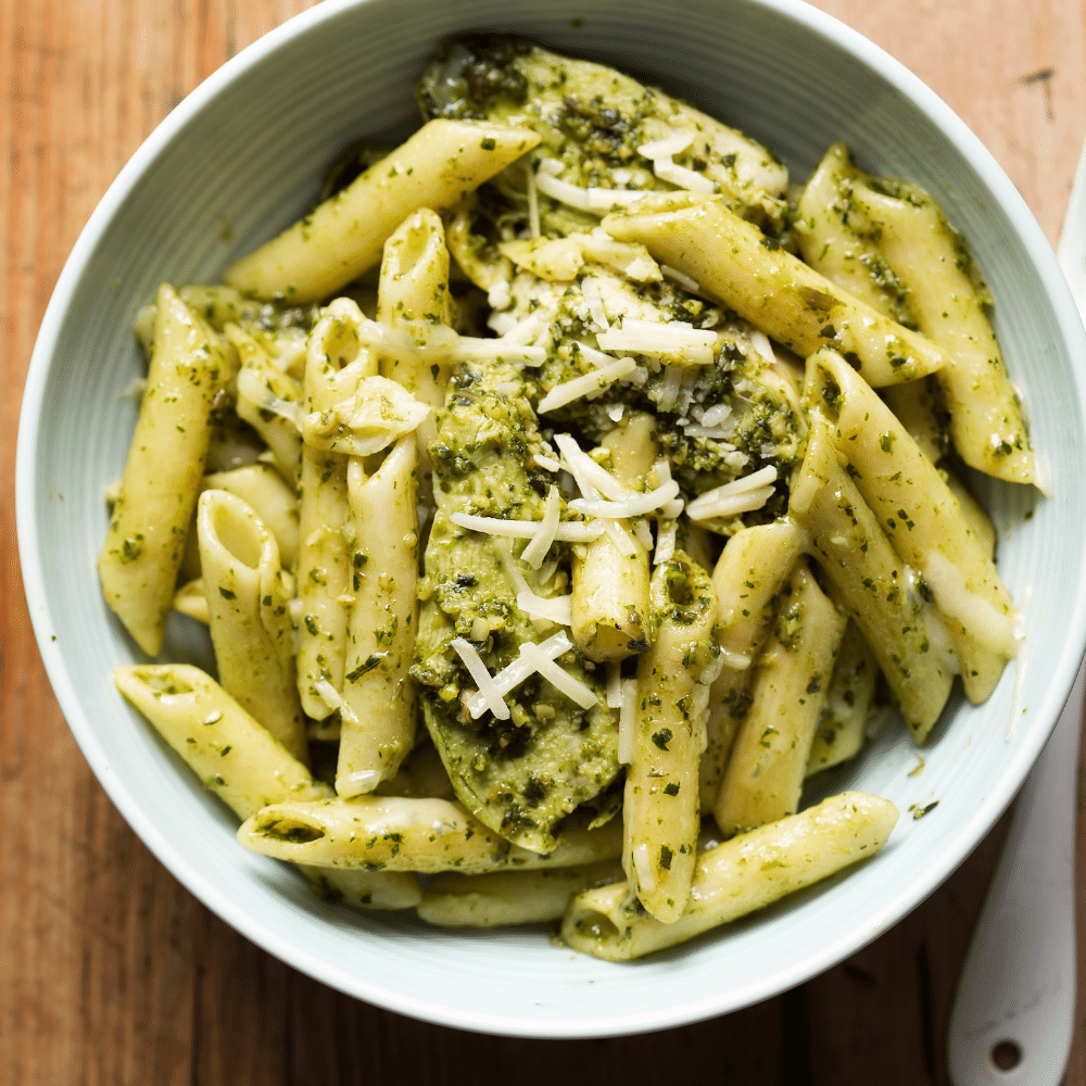 Easy pesto pasta