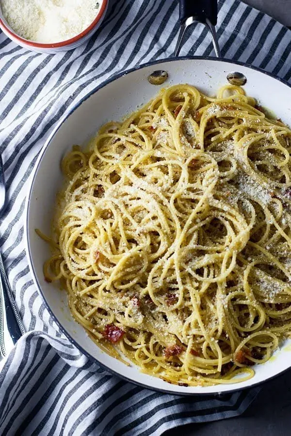 Four Ingredient Spaghetti Carbonara For Two

