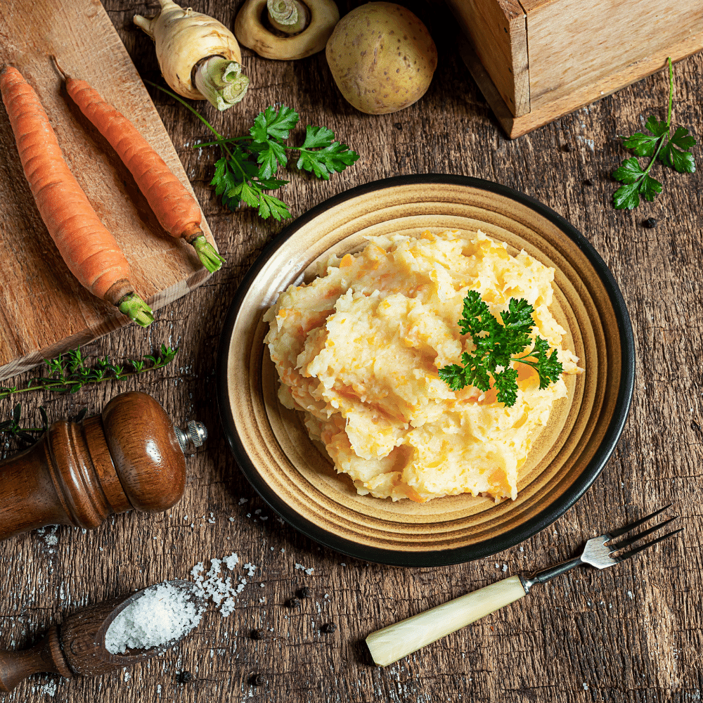 Mashed parsnips